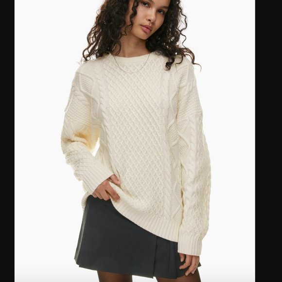Aritzia Sweaters - Aritzia Sunday Best Cable Knit Sweater | Size Small
